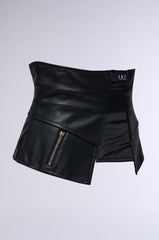 DESIGNER DOWN STRETCH PU BELT