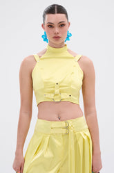ELECTRIC SATIN BLOUSE
