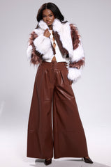 BETTER OFF WITHOUT YOU FAUX LEATHER TROUSER