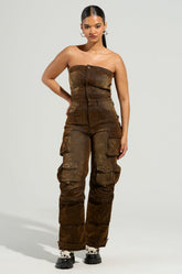 PUT IT ON THE FLOOR DENIM JUMPSUIT