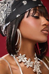 BLING NIGHTS LAYERED HOOP EARRING