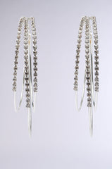 BLING NIGHTS LAYERED HOOP EARRING