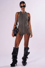COMFY CUTE CUTOUT KNIT ROMPER