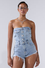 COOL IT COWBOY DENIM ROMPER