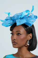 DENIM AND DIAMONDS CLIP ON HEADBAND