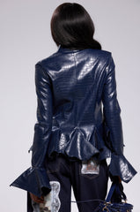 CARMEN BODYCON BLAZER IN NAVY