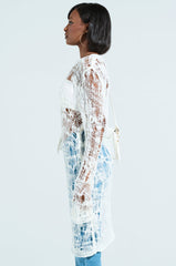 ASYMMETRICAL KNIT TOP IN IVORY