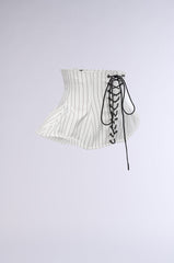 DELILA PINSTRIPE LACEUP BELT