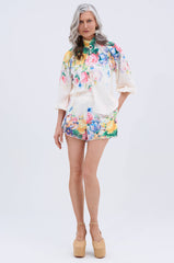 ROSE FLORAL SHORT