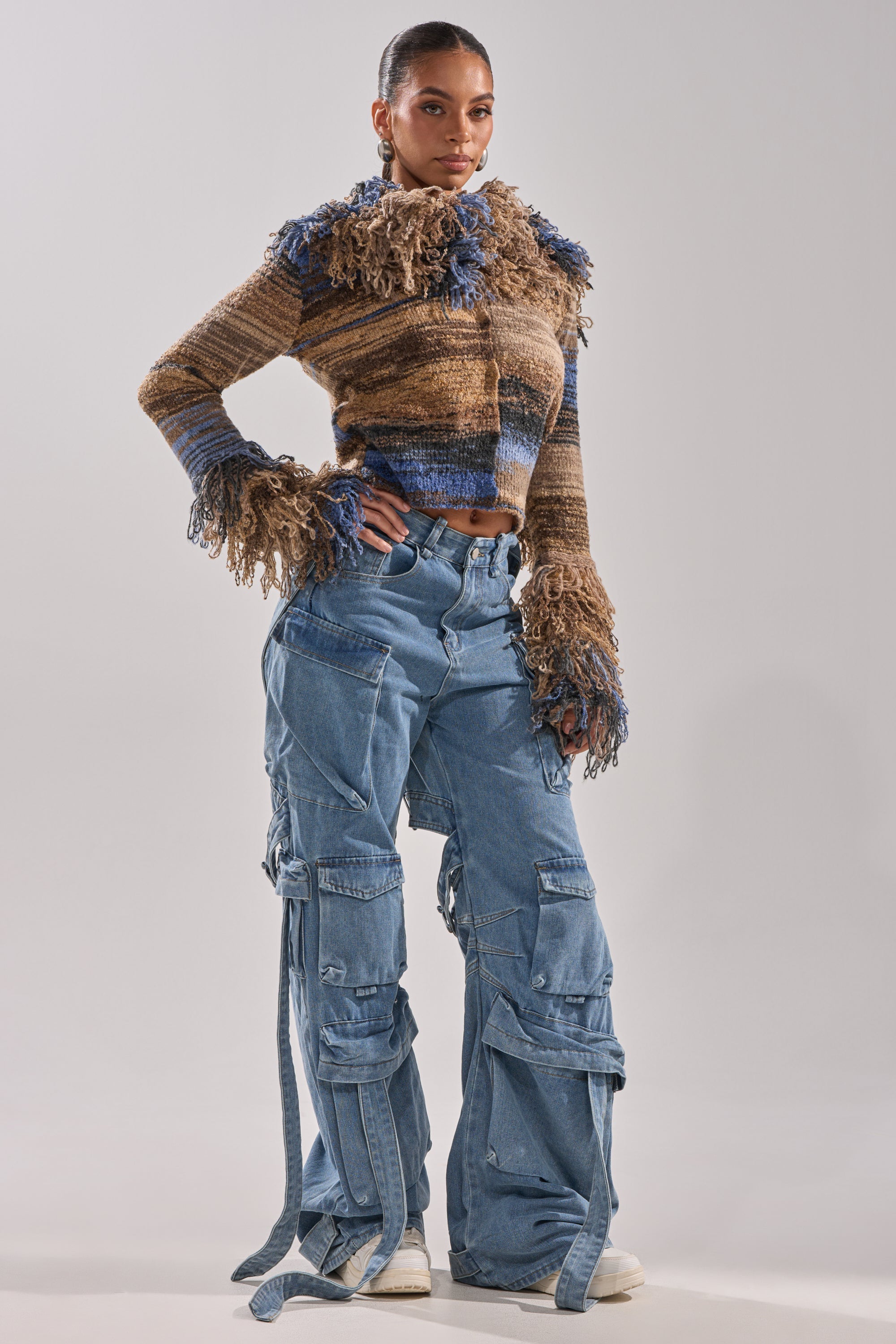 CHECK OUT THE BACK CUTOUT RELAXED DENIM