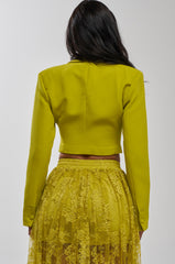 CAN I KICK IT CROPPED BLAZER
