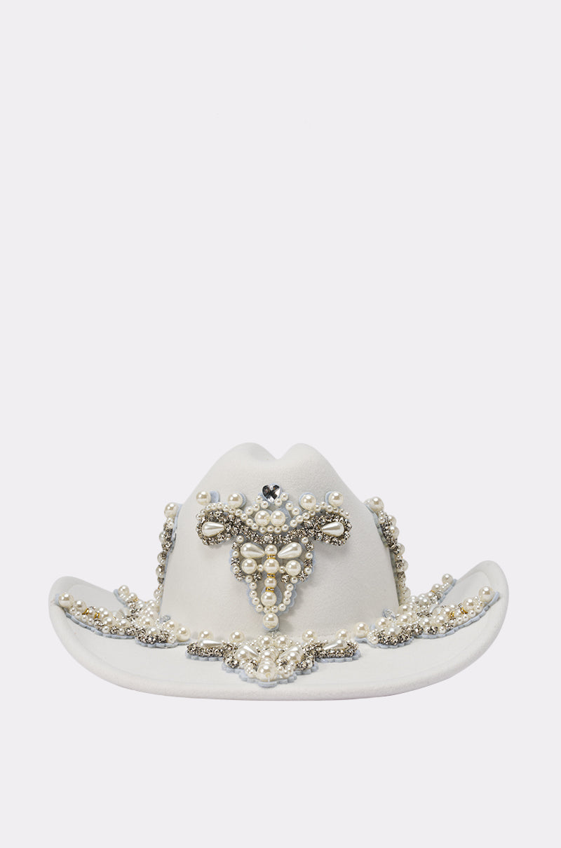 BOUJEE PEARL COWBOY HAT