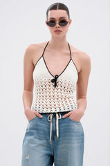 BOY BYE CROCHET TOP