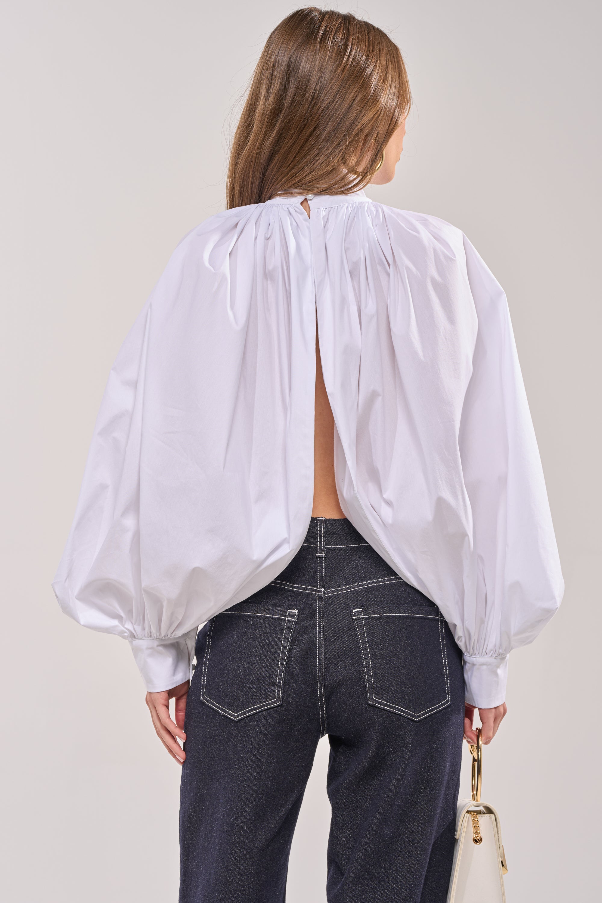 BLACK TIE AFFAIR BLOUSE IN WHITE