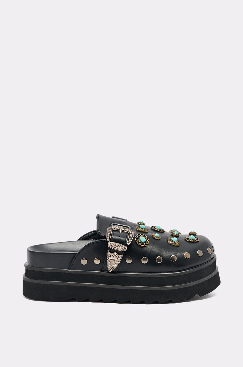 AZALEA WANG MAVIS FLAT EMBELLISHED CLOG