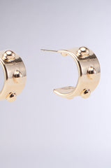CHUNKY GOLD HOOP EARRING