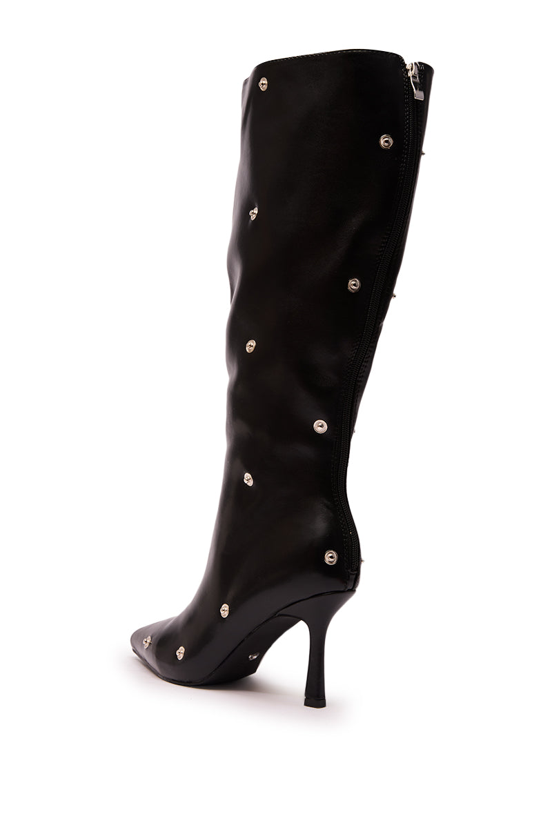 AZALEA WANG VULTURE BLACK SHERPA LINED BOOT