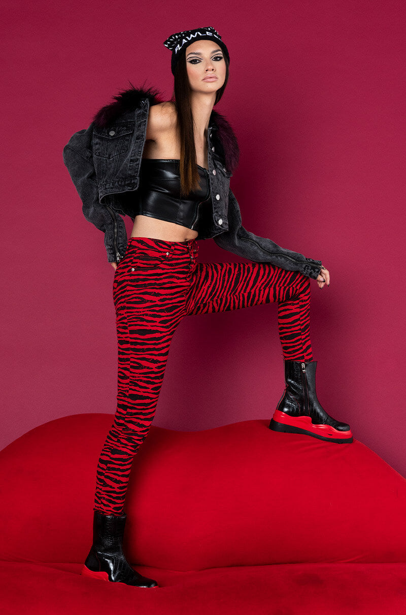 ANIMAL INSTINCT HIGH RISE SKINNY PANT