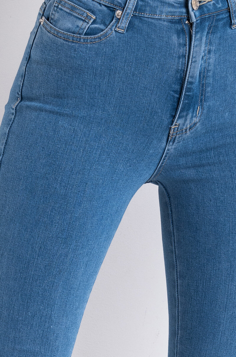 ANITTA STACKED HIGH WAISTED SKINNY JEANS