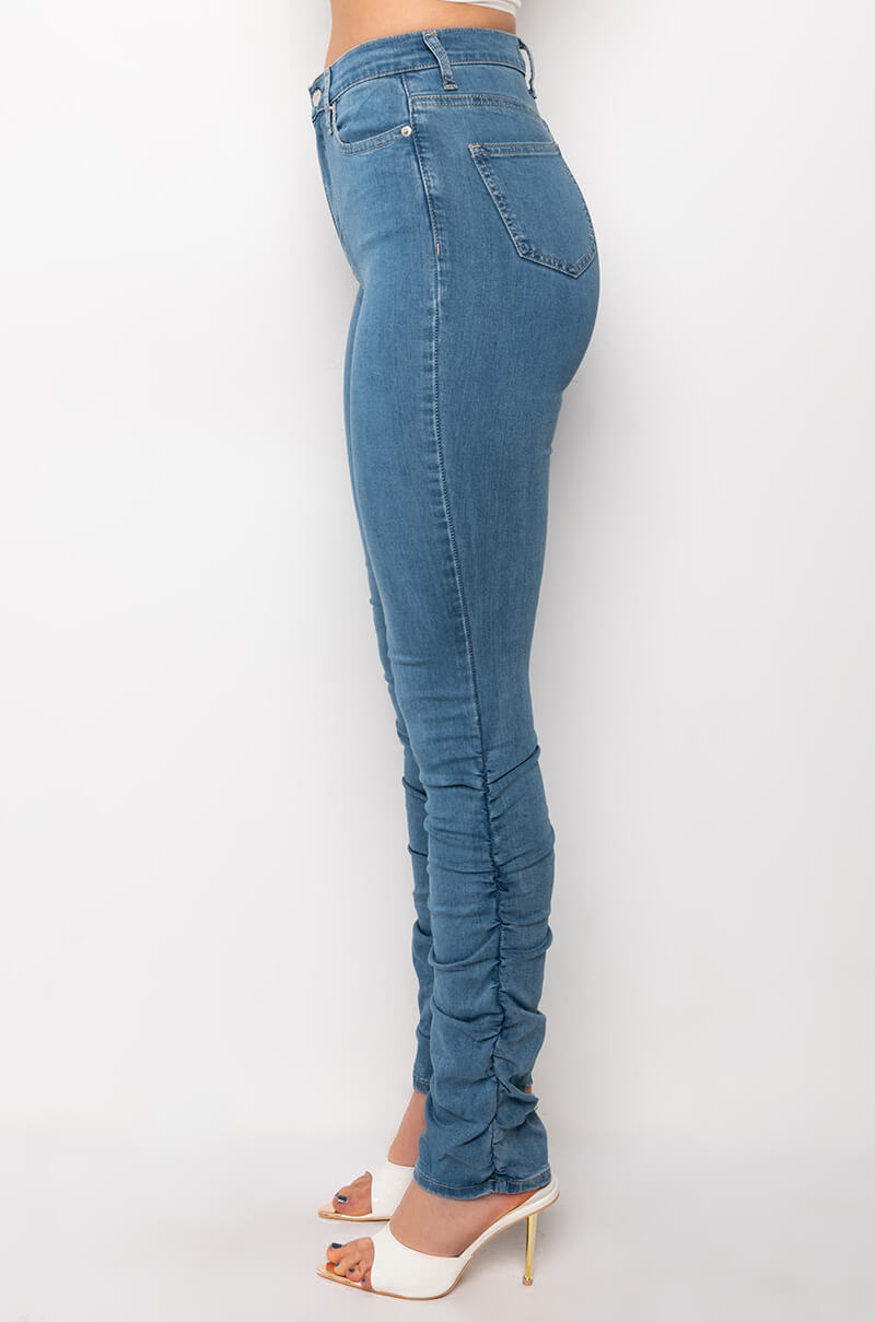 ANITTA STACKED HIGH WAISTED SKINNY JEANS