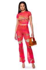 ARI PRINTED MESH TSHIRT