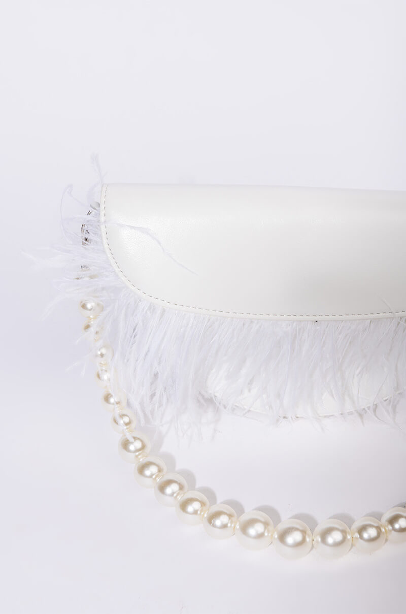 AS IF FEATHER PURSE