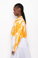 AS IF ORANGE TIE DYE DENIM JACKET