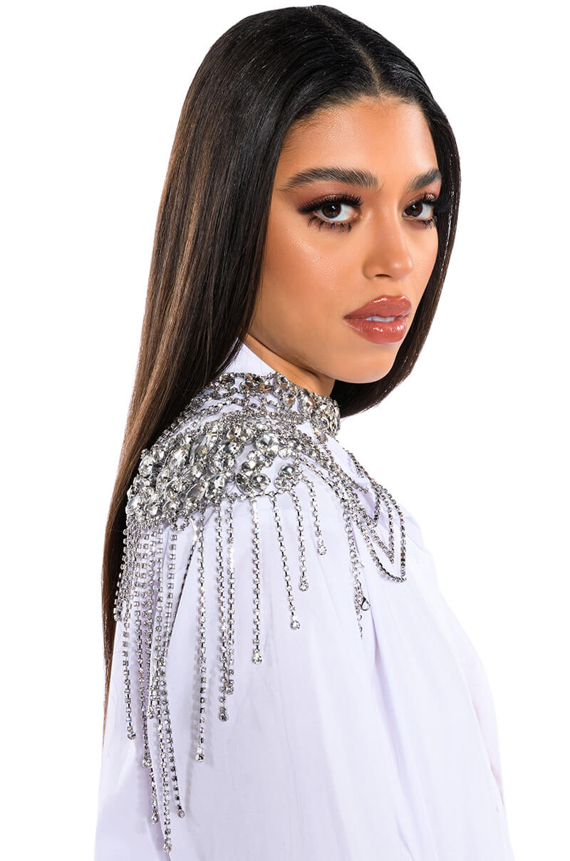 ATE THAT RHINESTONE SHOULDER HARNESS
