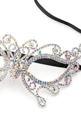 ATHALIA BLACK RHINESTONE MASK