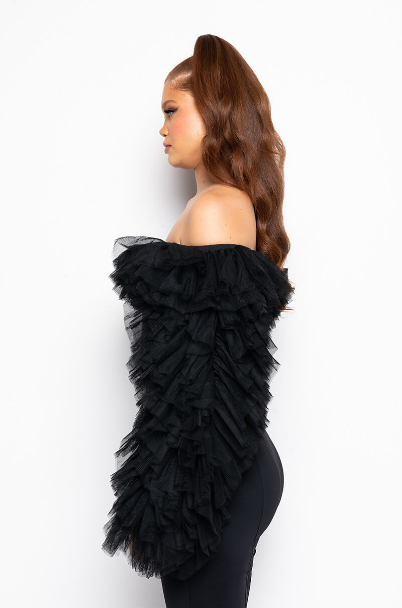 AWARD WINNER RUFFLE BODYSUIT