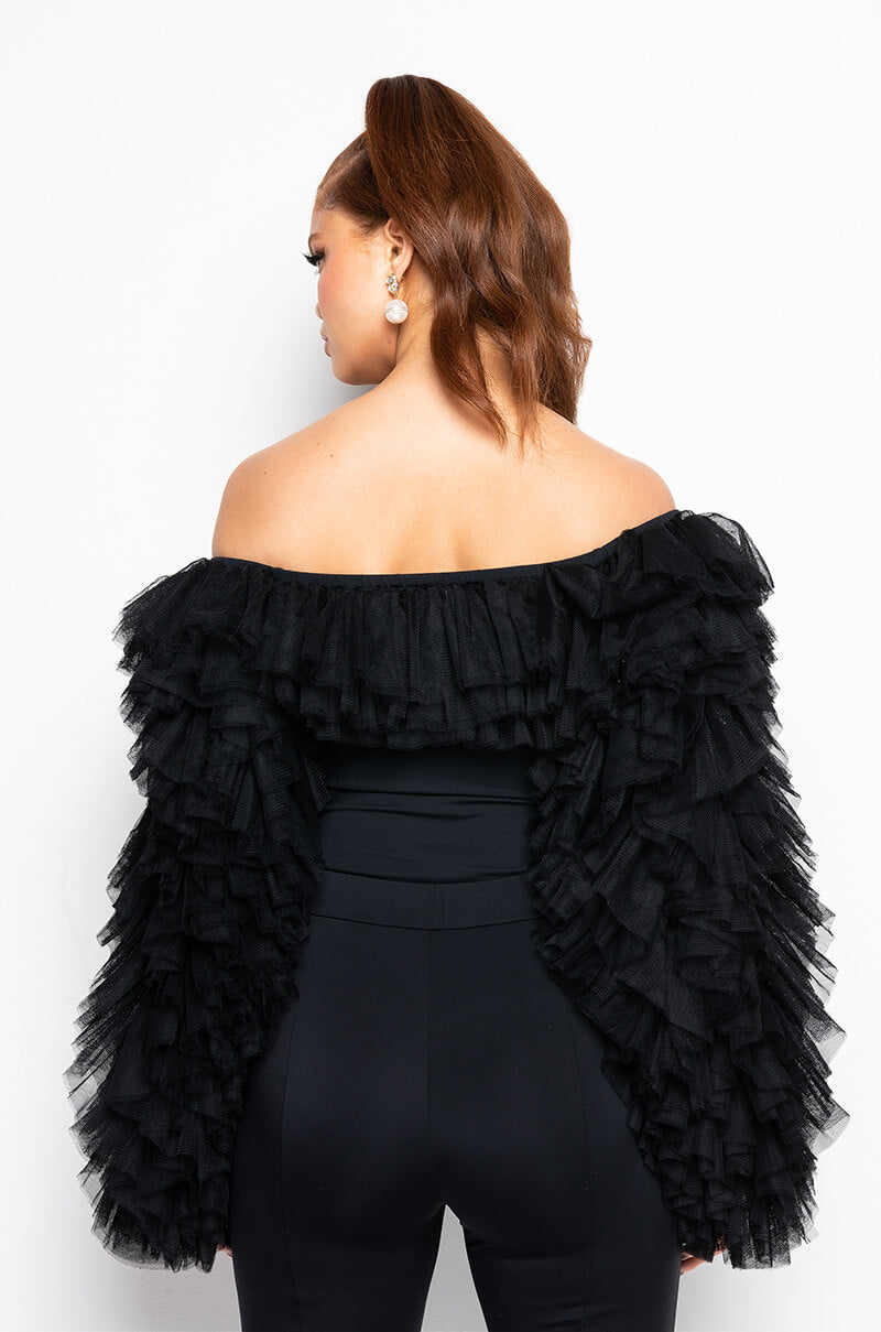 AWARD WINNER RUFFLE BODYSUIT