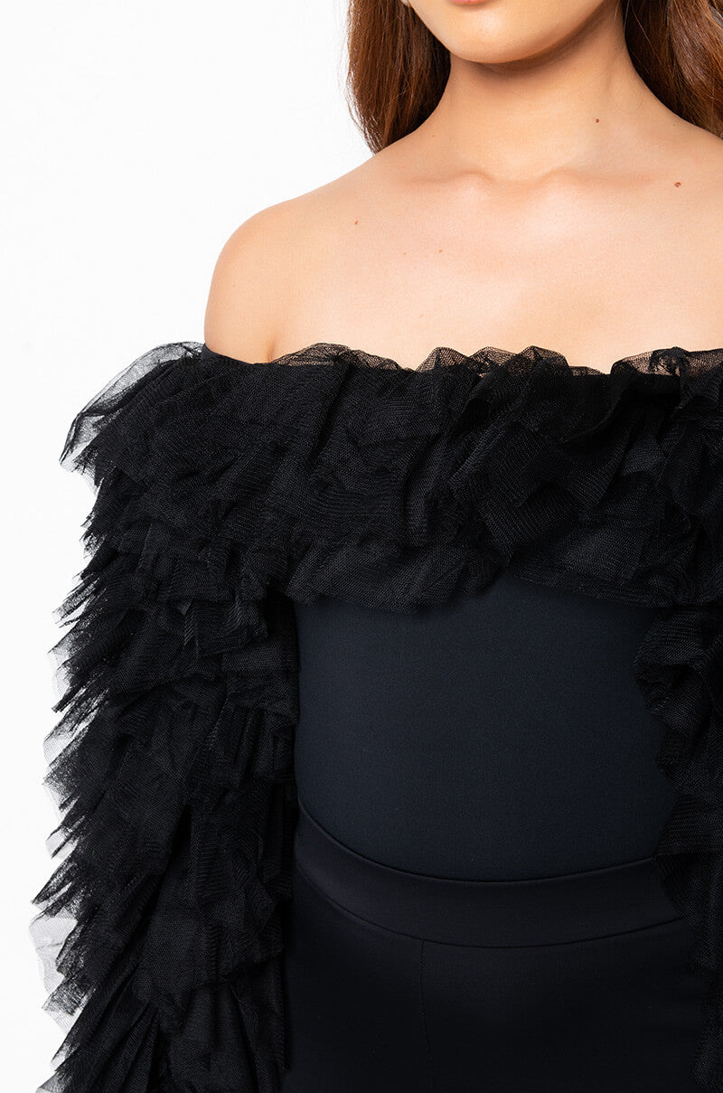 AWARD WINNER RUFFLE BODYSUIT