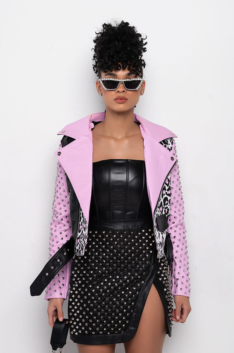 AZALEA WANG PRETTY MESS GRAFFITI JACKET