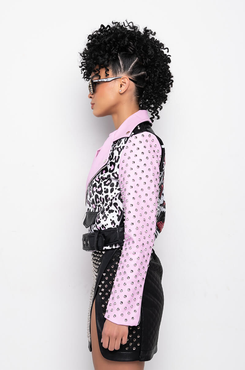 AZALEA WANG PRETTY MESS GRAFFITI JACKET