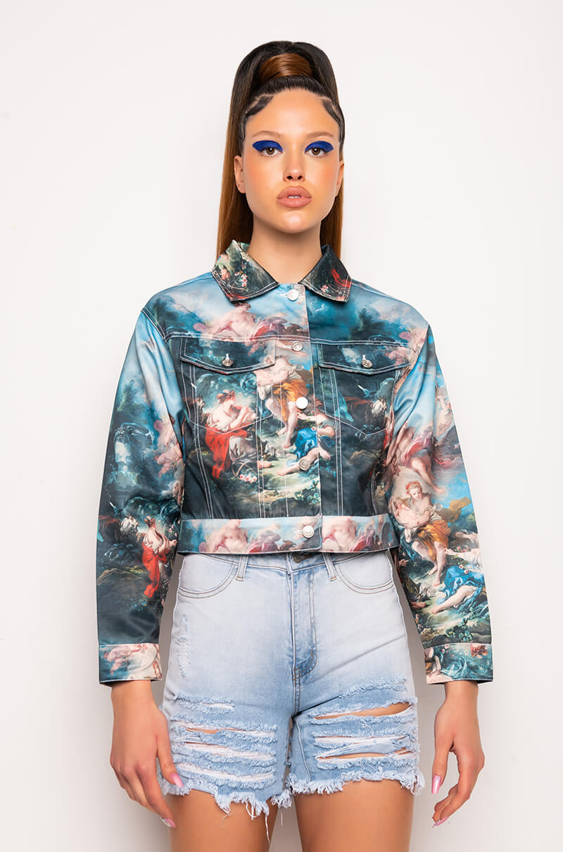 AZALEA WANG RENN OVERSIZE CROP JACKET