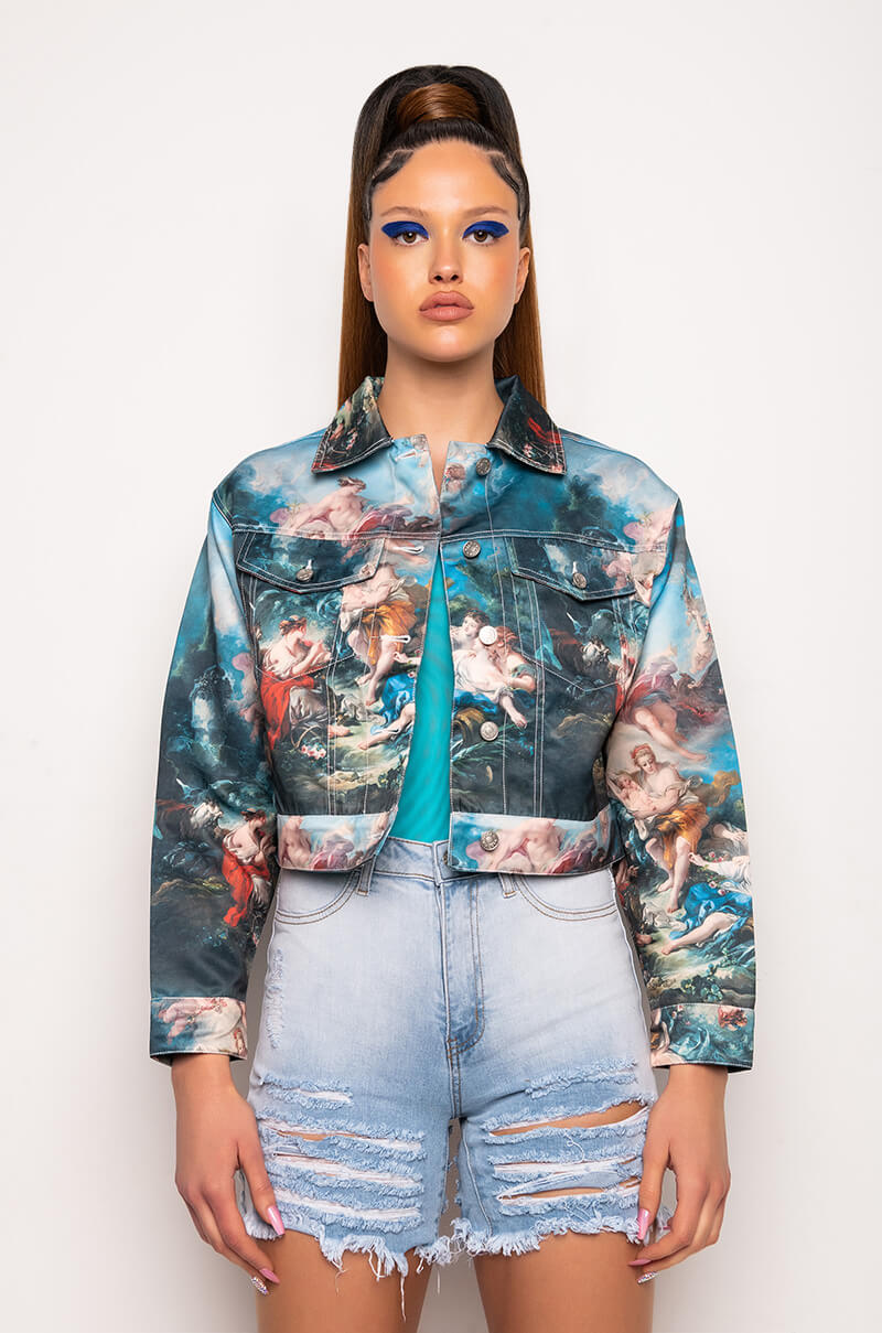 AZALEA WANG RENN OVERSIZE CROP JACKET