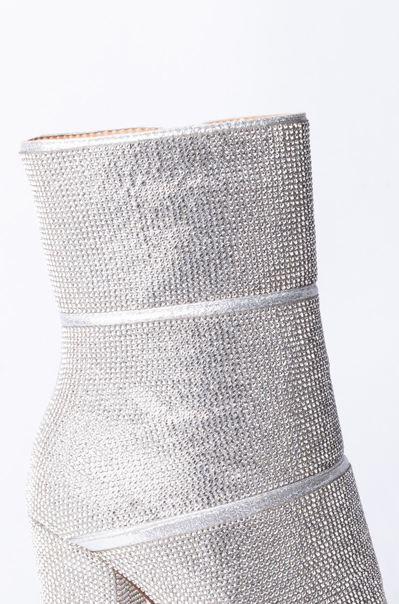 AZALEA WANG THEY ALL KNOW MY NAME CHUNKY BOOTIE IN SILVER