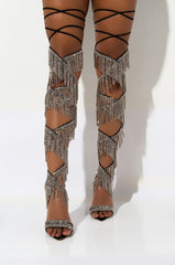 AZALEA WANG TURN ME ON WITH A JUST A TOUCH DIAMOND SANDAL