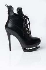 AZALEA WANG UP IN SMOKE STILETTO BOOTIE IN BLACK