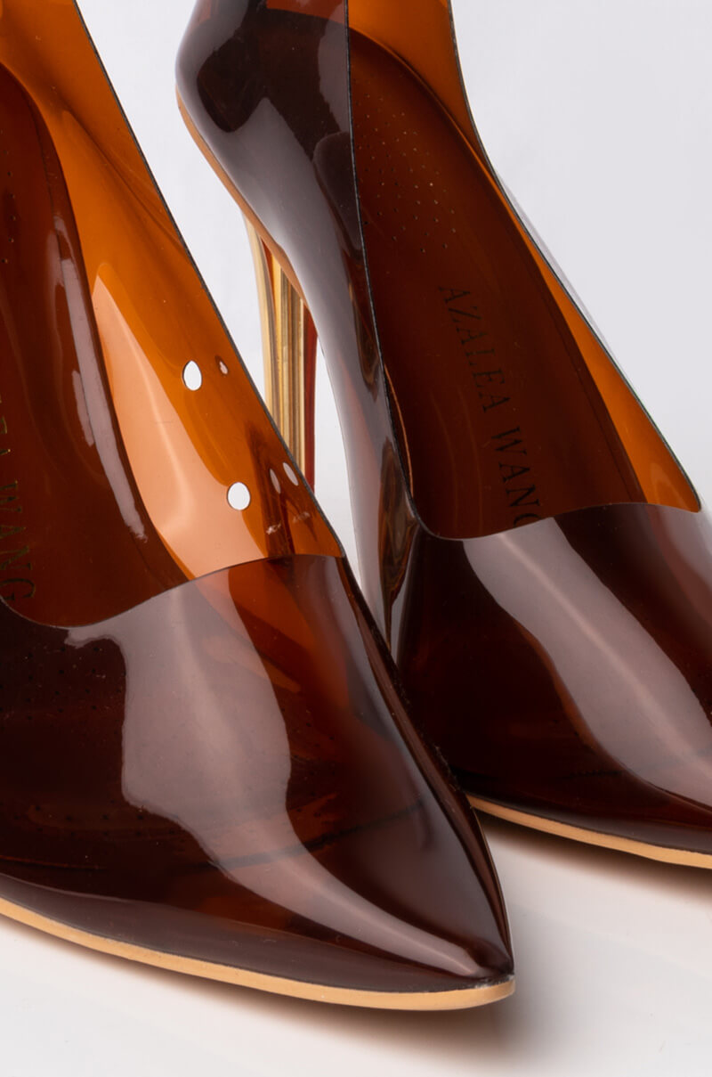 AZALEA WANG YOU NEED ME STILETTO PUMP IN CHOCOLATE