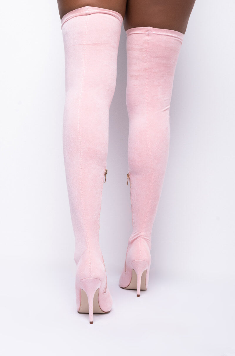 AZALEA WANG YOUR FRIENDS ARE TAKING YOU OUT BOOT IN PINK