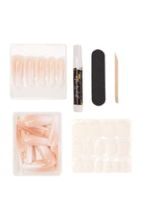 BABY BOOMER LONG COFFIN LUXURY PRESS ON NAILS