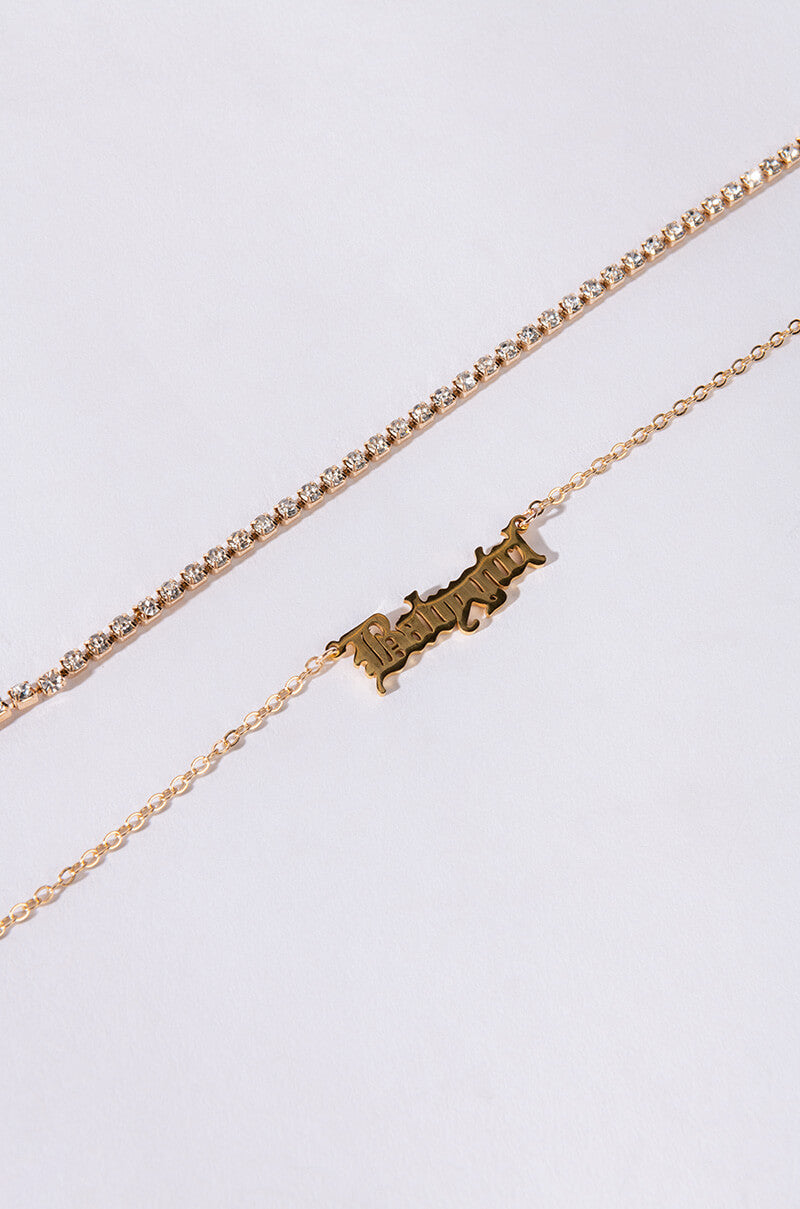 BABY GIRL RHINESTONE ANKLET