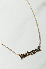 BABYGIRL MID NECKLACE GOLD