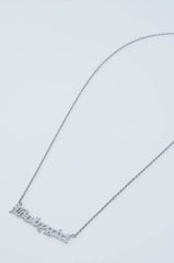 BABYGIRL MID NECKLACE SILVER