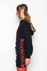 BACK OFF HOODIE SWEATSHIRT DRESS
