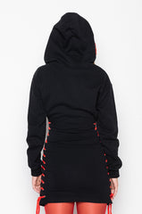 BACK OFF HOODIE SWEATSHIRT DRESS