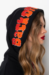 BACK OFF HOODIE SWEATSHIRT DRESS