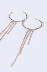 BACK ON SCENE RHINESTONE HOOPS