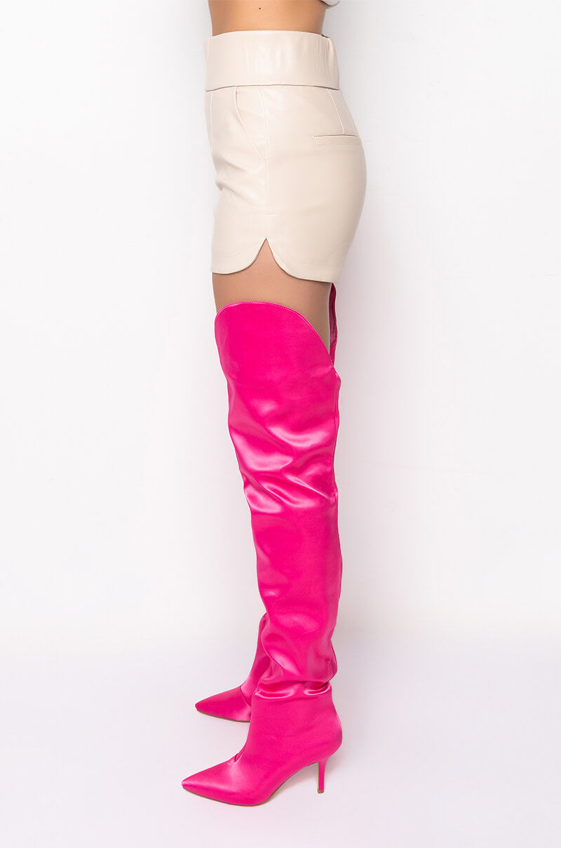 BAD HABITS FAUX LEATHER SHORT